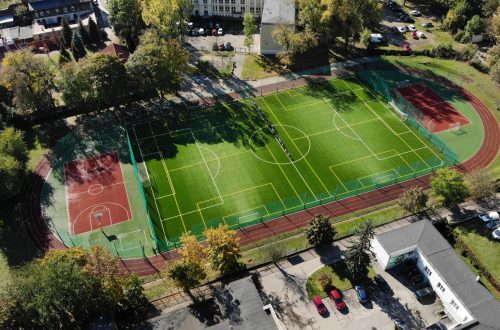 Boisko przy VII LO ul. Grzegórzecka  – Kraków 2018 r.